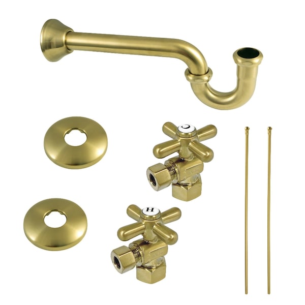 KPK107P Trimscape Plumbing Supply Kit Combo, Brushed Brass
